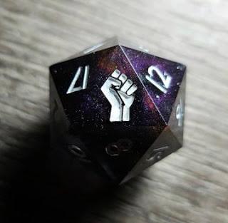 Hombreras y d20s por el #blacklivesmatter Hombreras y d20s por el #blacklivesmatter