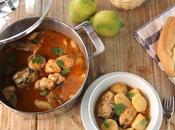 Guiso marinero rape fácil, listo minutos