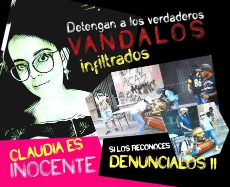 Piden liberación de activista y la detención de los verdaderos vándalos