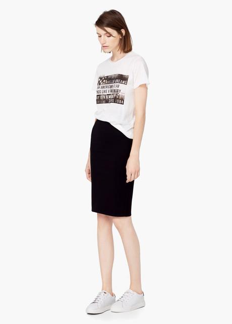 Falda De Lapiz Con Tenis