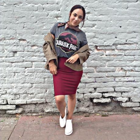 Falda De Lapiz Con Tenis