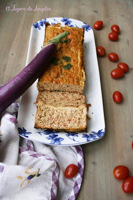 Pastel de brócoli, berenjena y atún El Ágora de Ángeles Pastel de brócoli, berenjena y atún