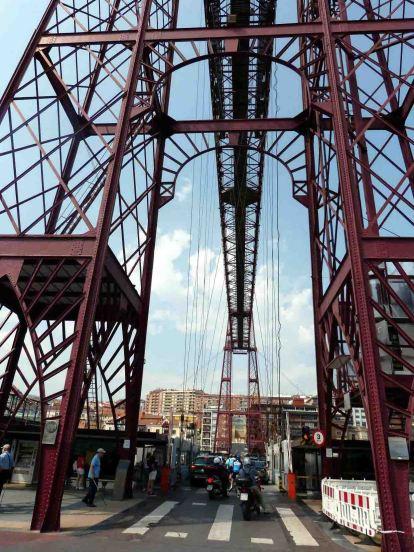 Transbordador, mareómetro y muelle de Portugalete