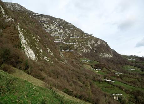 Llamo-Llampaza-Llazarandín-Picu Santiago-Minas de Texeo