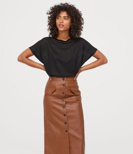 Falda Midi Marron