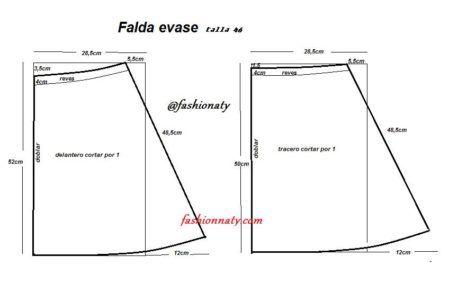 Patron De Falda Evase - Paperblog