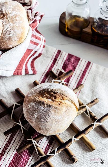 Molletes de Pan Rustico para Hamburguesas