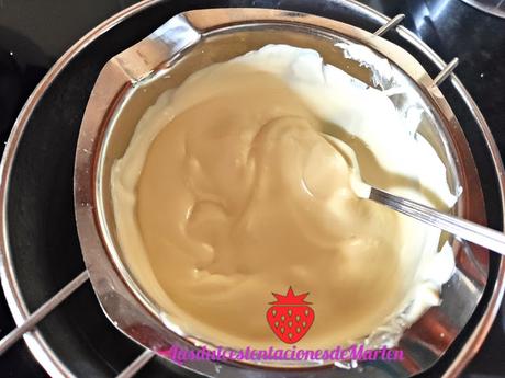 Mousse de Chocolate Blanco con Crema de Café Mousse de Chocolate Blanco con Crema de Café