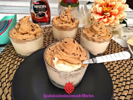 Mousse de Chocolate Blanco con Crema de Café