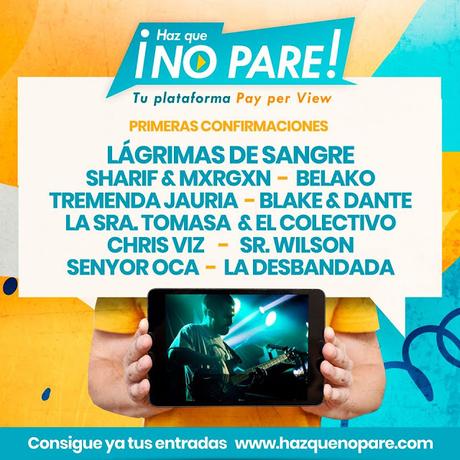 Haz que no pare: nuevo ciclo de conciertos en streaming de pago