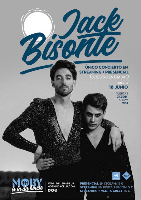 Concierto de Jack Bisonte en Moby Dick con aforo reducido y streaming Concierto de Jack Bisonte en Moby Dick con aforo reducido y streaming