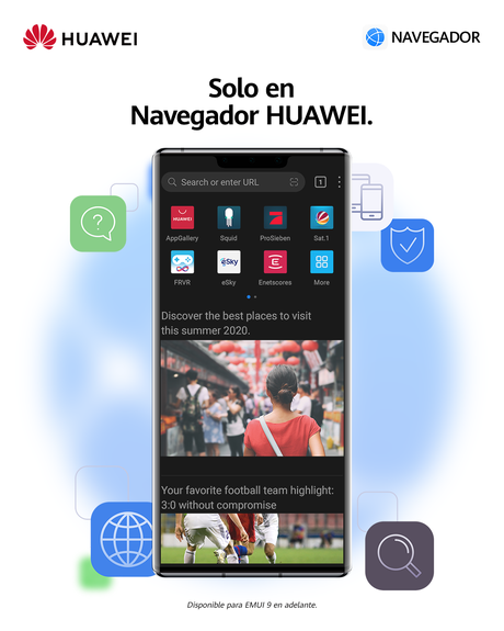 Huawei ajusta el newsfeed de su navegador