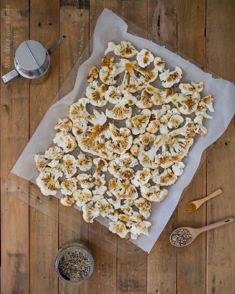 Coliflor especiada al horno