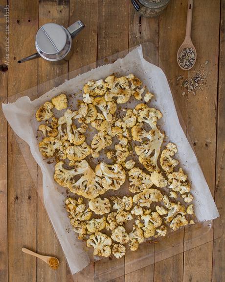 Coliflor especiada al horno