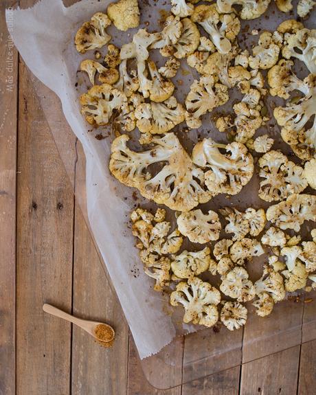 Coliflor especiada al horno