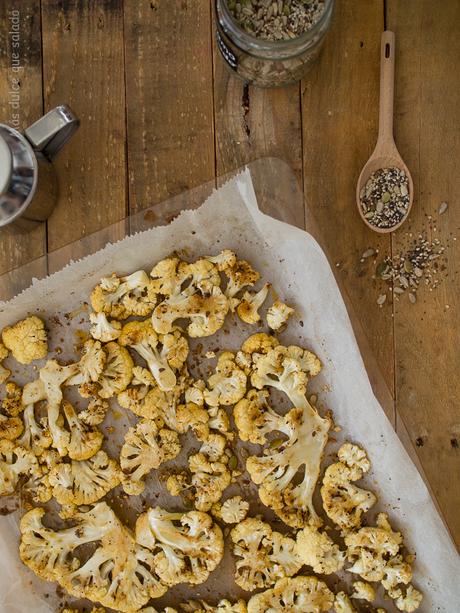 Coliflor especiada al horno