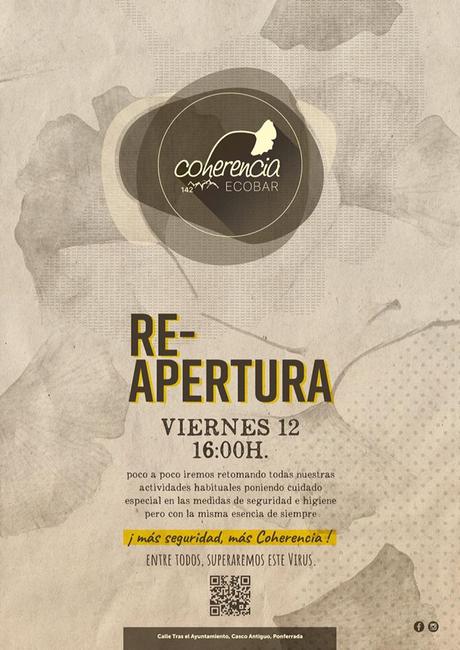El Ecobar Coherencia retoma la actividad el viernes 12 con todas las medidas de higiene y seguridad El Ecobar Coherencia retoma la actividad el viernes 12 con todas las medidas de higiene y seguridad