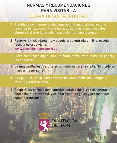 La Cueva de Valporquero reabre este sábado adaptando sus visitas para garantizar la seguridad