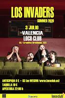 Concierto de Los Invaders en Loco Club Valencia