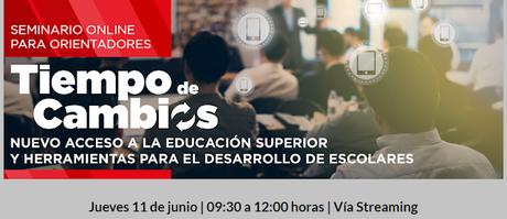 Hoy se participó en Seminario en línea para Orientadores de la UNAB.