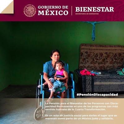 PENSIÓN PARA  EL BIENESTAR DE LAS PERSONAS CON DISCAPACIDAD