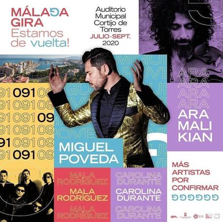 Los conciertos vuelven a Málaga con Ara Malikian, 091, Carolina Durante, Miguel Poveda, Mala Rodríguez...