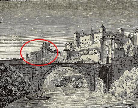 Posibles restos de Santa maria del Alficen - dibujo de Jose Amador de los rios 1845 
