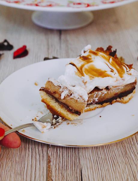 TARTALETA DE CREMA DE PLÁTANO Y CHOCOLATE