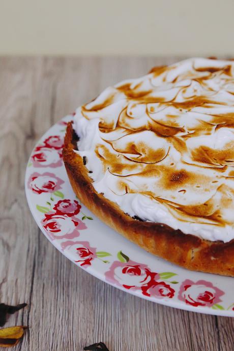 TARTALETA DE CREMA DE PLÁTANO Y CHOCOLATE