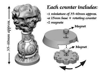Dragon's Lake miniaturas: Contadores y marcadores (Kickstarter) Dragon's Lake miniaturas: Contadores y marcadores (Kickstarter)