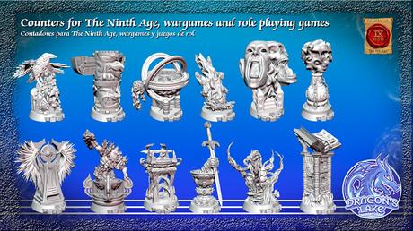Dragon's Lake miniaturas: Contadores y marcadores (Kickstarter) Dragon's Lake miniaturas: Contadores y marcadores (Kickstarter)