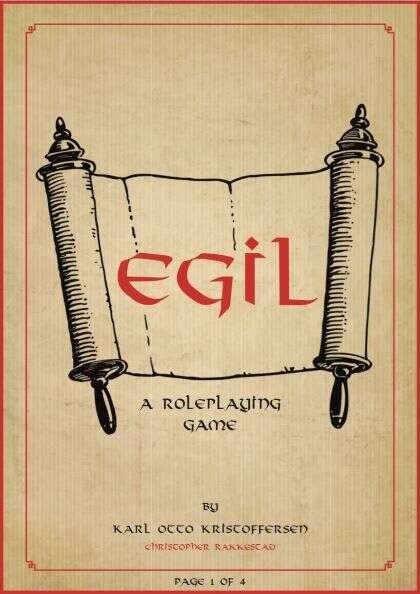 Egil: A solo RPG of brutal viking poetry Egil: A solo RPG of brutal viking poetry