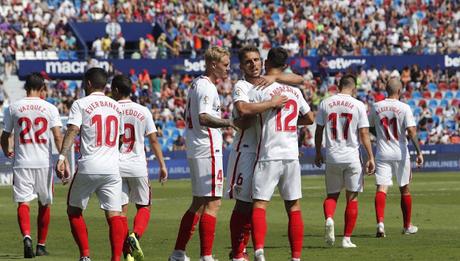 Cinco jugadores de este Sevilla FC ya saben lo que es ganar al Levante en Valencia