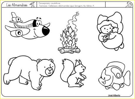 Aprendo a leer y a escribir. La A