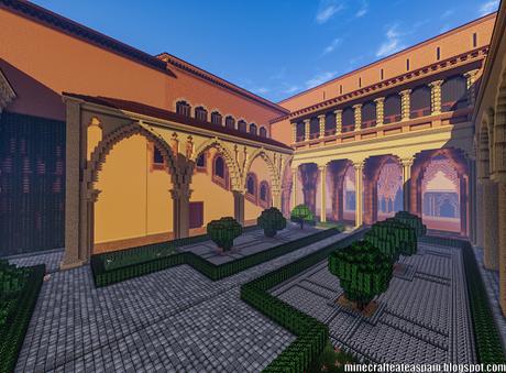 Replica Minecraft del Palacio de la Aljafería, Zaragoza, España. Replica Minecraft del Palacio de la Aljafería, Zaragoza, España.