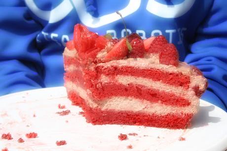 Tarta de trufa de fresas El Ágora de Ángeles