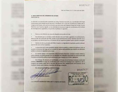 Lidia Argüello renuncia al Congreso; alega violencia política del PAN