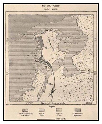 Mapa de la Ciudad de Colón en 1885 Mapa de la Ciudad de Colón en 1885