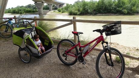Excursión al Galacho de la Alfranca en familia, y ¡en bicicleta!
