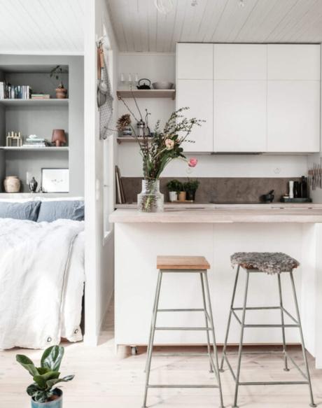 Un estudio de 37 m2 bien distribuidos y repletos de encanto Un estudio de 37 m2 bien distribuidos y repletos de encanto