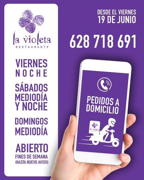 El Restaurante La Violeta estrena carta e inaugura servicio a domicilio a partir de este fin de semana