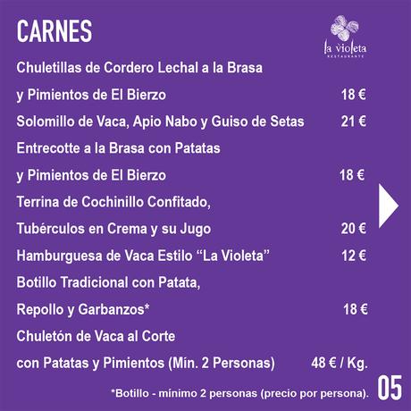 El Restaurante La Violeta estrena carta e inaugura servicio a domicilio a partir de este fin de semana El Restaurante La Violeta estrena carta e inaugura servicio a domicilio a partir de este fin de semana