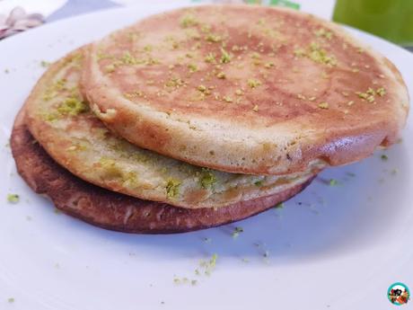 Pancakes de  pistachos