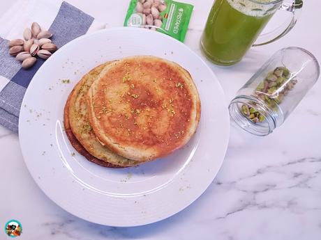 Pancakes de  pistachos
