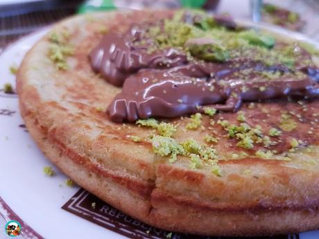 Pancakes de  pistachos