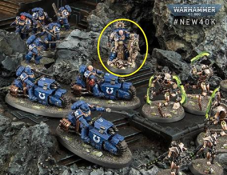 Capitán Primaris de Indomitus con opción de cabeza descubierta Capitán Primaris de Indomitus con opción de cabeza descubierta