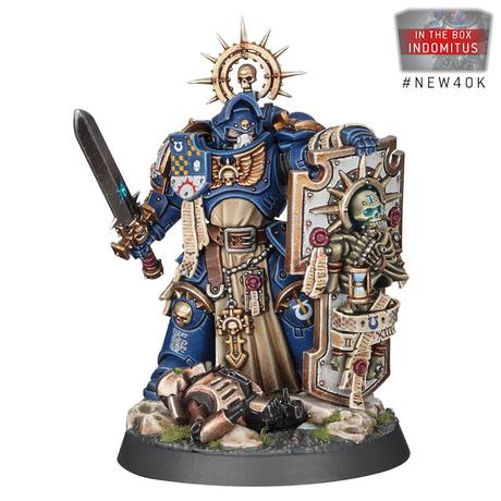 Capitán Primaris de Indomitus con opción de cabeza descubierta