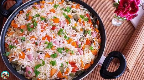 Arroz integral con verduras Arroz integral con verduras