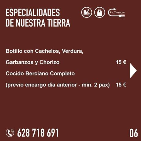 El Restaurante La Taberna se suma a la oferta de comida de calidad para llevar y a domicilio en Ponferrada