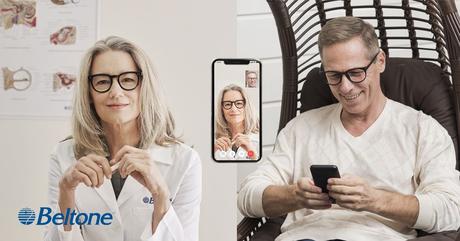 Beltone Remote Care Live acerca la evaluación auditiva del audioprotesista al sofá del paciente